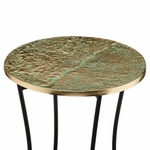 Cast Plant Stand - Gold Patina