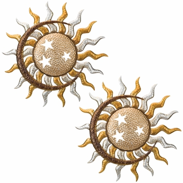 Celestial Suns Wall Decor (Set of 2) - Click to enlarge