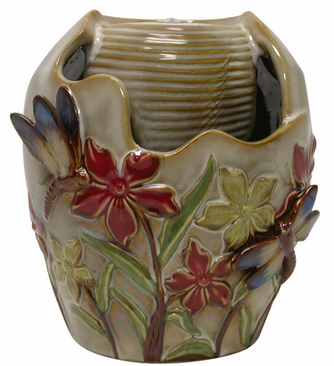 Ceramic Dragonfly Tabletop Fountain - Click to enlarge