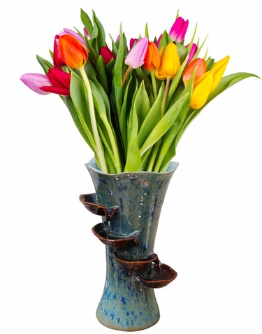 Ceramic Flower Vase Fountain - Click to enlarge