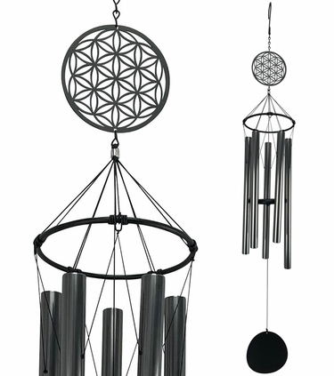 Chakra Smokey Bars Wind Chime - Click to enlarge