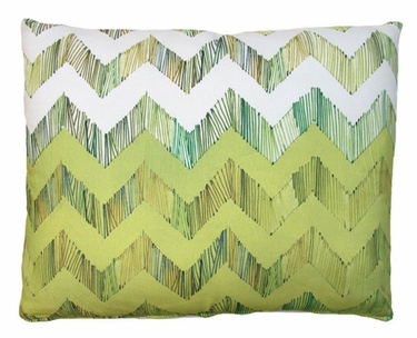 Chevron Small Yellow Outdoor Pillow - Click to enlarge