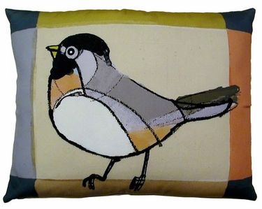 Chickadee Outdoor Pillow - Click to enlarge