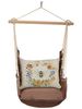 Chocolate Bee with Floral Wreath Hammock Chair Swing Set