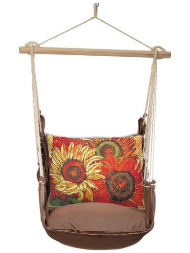 Chocolate Fall Bloom 1 Hammock Chair Swing Set - Click to enlarge