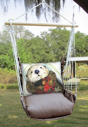 Chocolate Otter Hammock Chair Swing Set - Click to enlarge