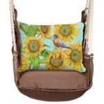 Chocolate Sunflowers and Robin Hammock Chair Swing Set