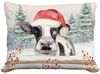 Christmas Cow Outdoor Pillow