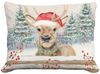 Christmas Deer Outdoor Pillow