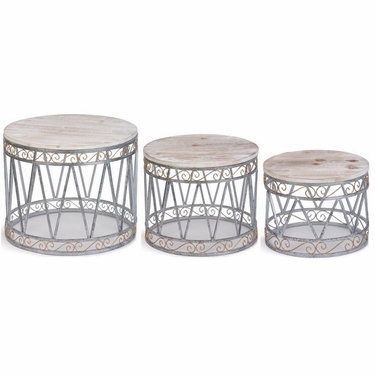 Christmas Drum Decor (Set of 3) - Click to enlarge