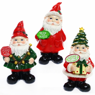 Christmas Holiday Gnomes (Set of 3) - Click to enlarge