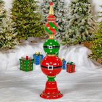 66" Christmas Tower Entrance Flank Decor (Belt Buckles)