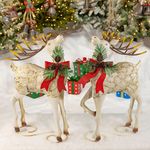 Iron Christmas Reindeer (Set of 2)