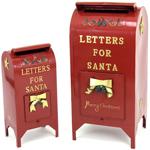 Christmas Santa Mailboxes (Set of 2) Christmas Santa Mailboxes (Set of 2)