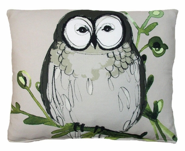 Chubby Owl Outdoor Pillow - Click to enlarge