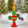 66" Christmas Tower Entrance Flank Decor (Red, Green, & Gold)