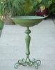 Classic Pedestal Bird Bath - Green