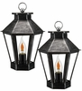Classic Pewter Solar Lantern (Set of 2)
