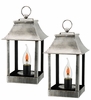 Classic Silver Solar Lantern (Set of 2)
