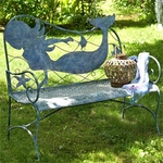 Coastal Mermaid Bench