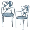 Coastal Sea Life Metal Chairs (Set of 2)