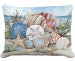 Coastal Shells Outdoor Pillow