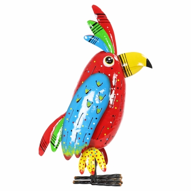 Colorful Metal Garden Bird - Click to enlarge