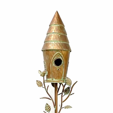Conical Roof Birdhouse Stake - Click to enlarge