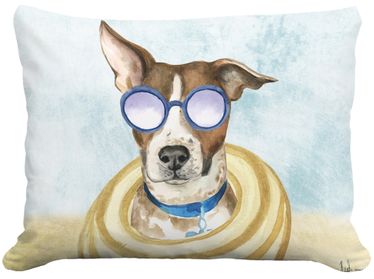 Cool Dog Outdoor Pillow - Click to enlarge