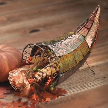 Cornucopia Thanksgiving Decor - Click to enlarge