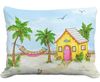 Cottage by the Sea Outdoor Pillow