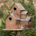 Country Style Iron Birdhouse Stake "Doylestown"