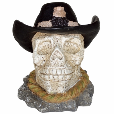 Cowboy Skull Garden Decoration - Click to enlarge