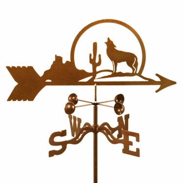 Coyote with Cactus Weathervane - Click to enlarge