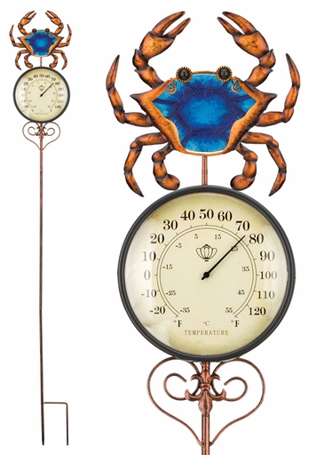 Crab Thermometer Stake - Click to enlarge