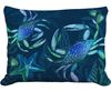 Crabs in Deep Sea Outdoor Pillow
