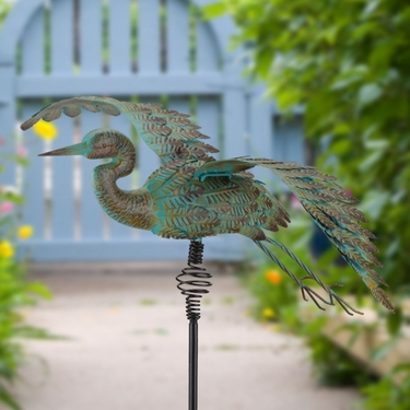Crane Bouncie Garden Stake - Click to enlarge