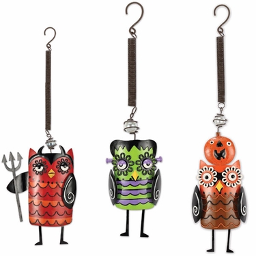 Creepy Halloween Owl Bouncies (Set of 3) - Click to enlarge