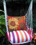 Cristina Stripe Full Blooom 1 Hammock Chair Swing Set
