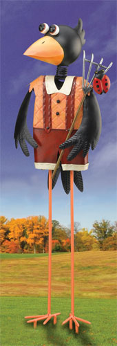 Crow Boy Garden Decor - Click to enlarge