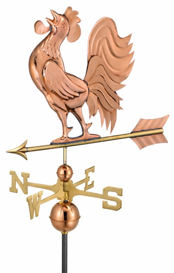 Crowing Rooster Weathervane - Click to enlarge