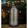 Cylinder Shadow Solar Lantern - Antique Silver