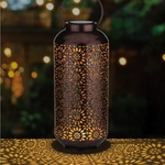 Cylinder Shadow Solar Lantern - Bronze