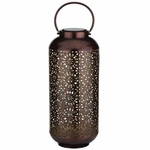 Cylinder Shadow Solar Lantern - Bronze Cylinder Shadow Solar Lantern - Bronze