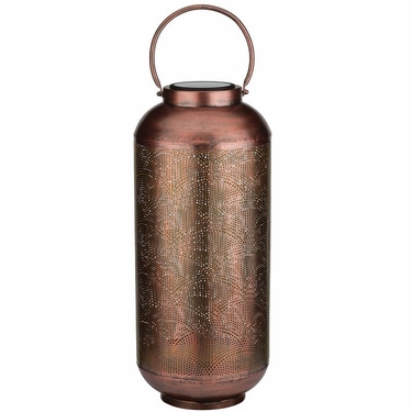 Cylinder Shadow Solar Lantern - Copper - Click to enlarge