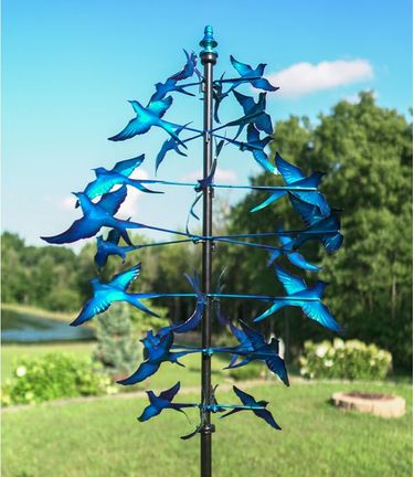 Dancing Bluebirds Wind Spinner - Click to enlarge