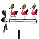 Dancing Flamingos Whirligig Stake Dancing Flamingos Whirligig Stake