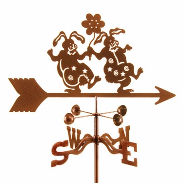 Dancing Rabbits Weathervane - Click to enlarge