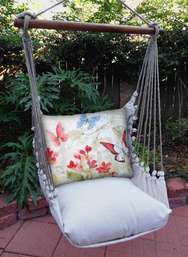 Delicate Butterflies Hammock Chair Swing Set - Click to enlarge
