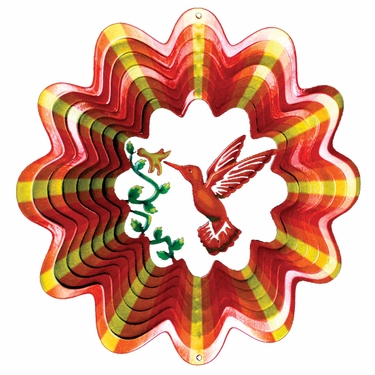 Designer Hummingbird Wind Spinner - Click to enlarge